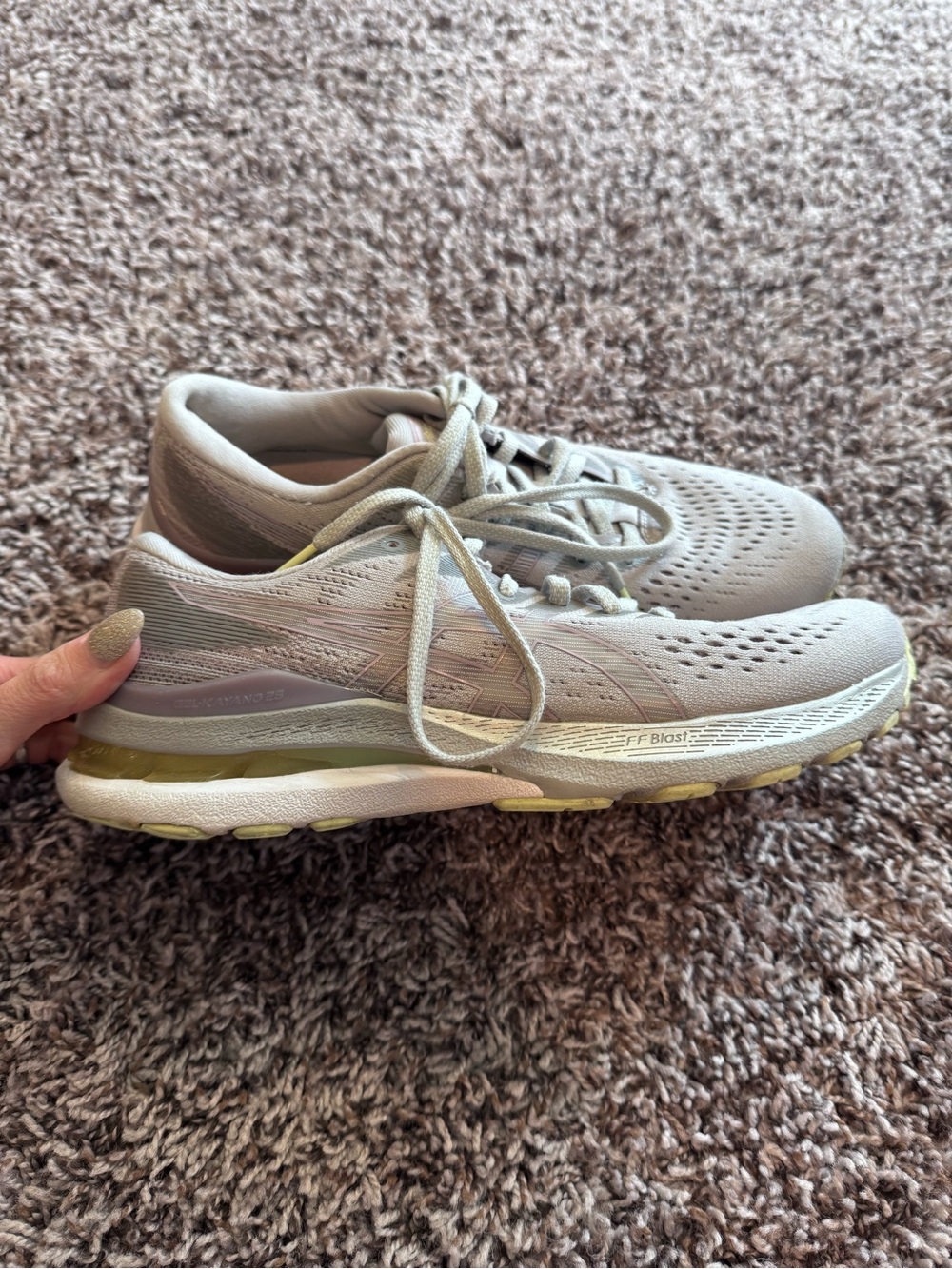 Asics Gel-Kayano 28 Women's Running Shoes Gray Lavendar FF Blast Size 8.5 - Picture 6 of 11